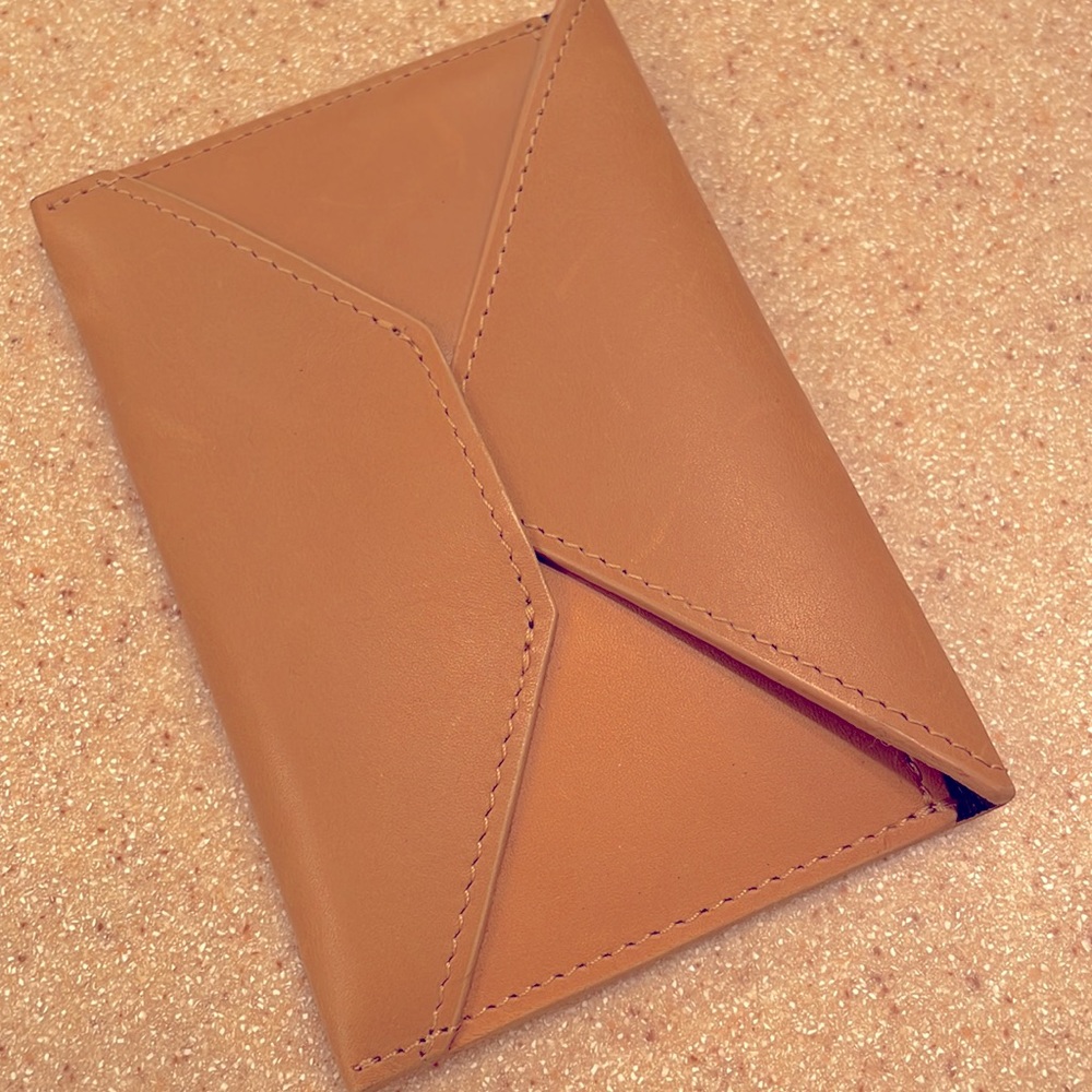 Coach Tan Business Card Holder